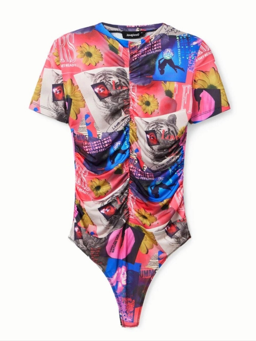 Desigual Ruched Collage Bodysuit